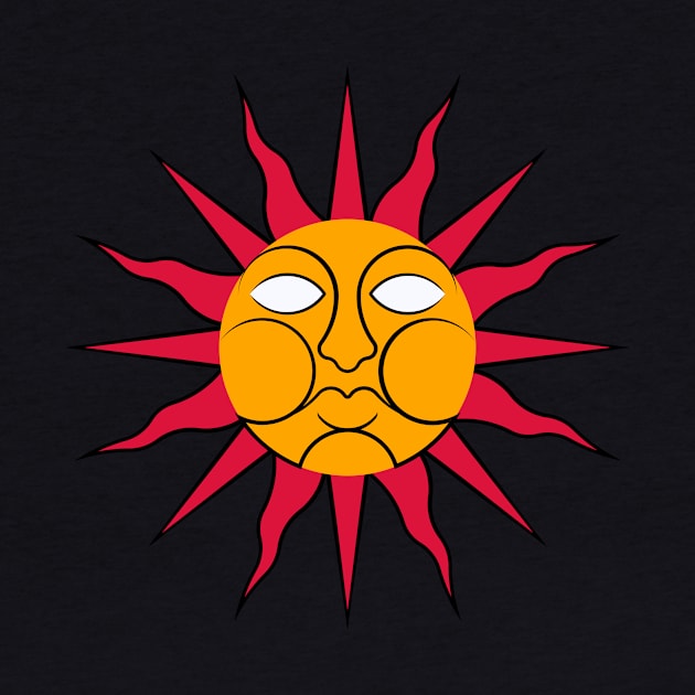 Folk Horror Wicker Man Sun Sigil by Ricardo77